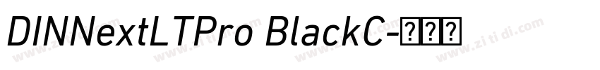 DINNextLTPro BlackC字体转换